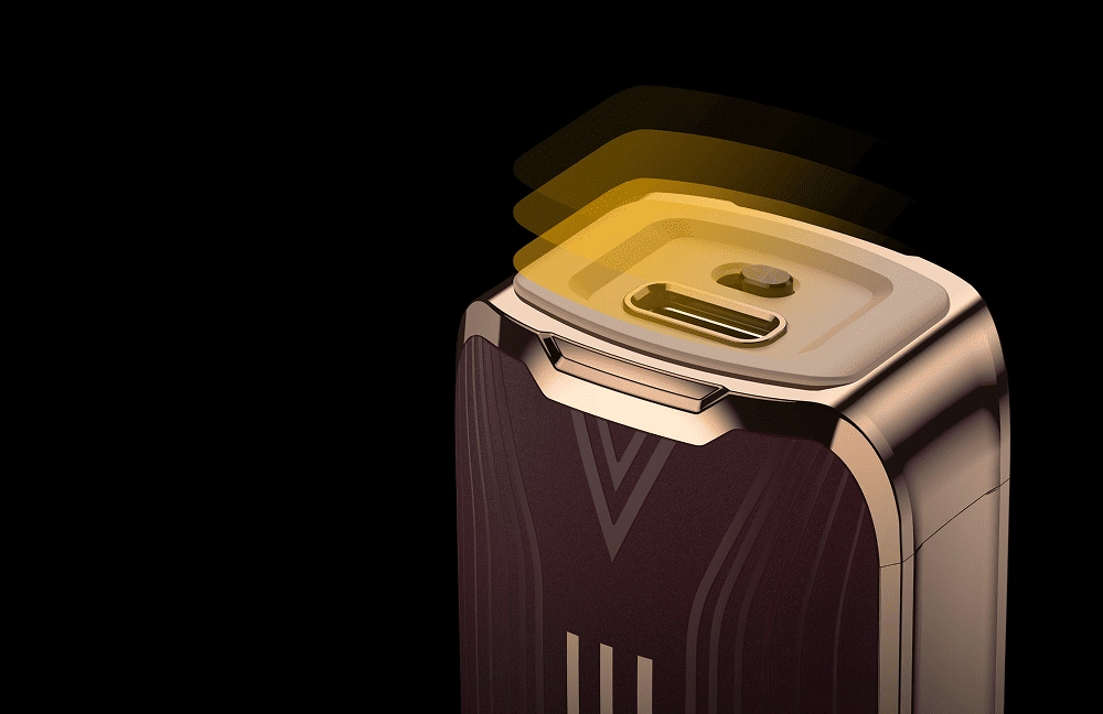 La base protectora de silicona del LUXE XR MAX 2 añade durabilidad y estabilidad a este vaporizador profesional.