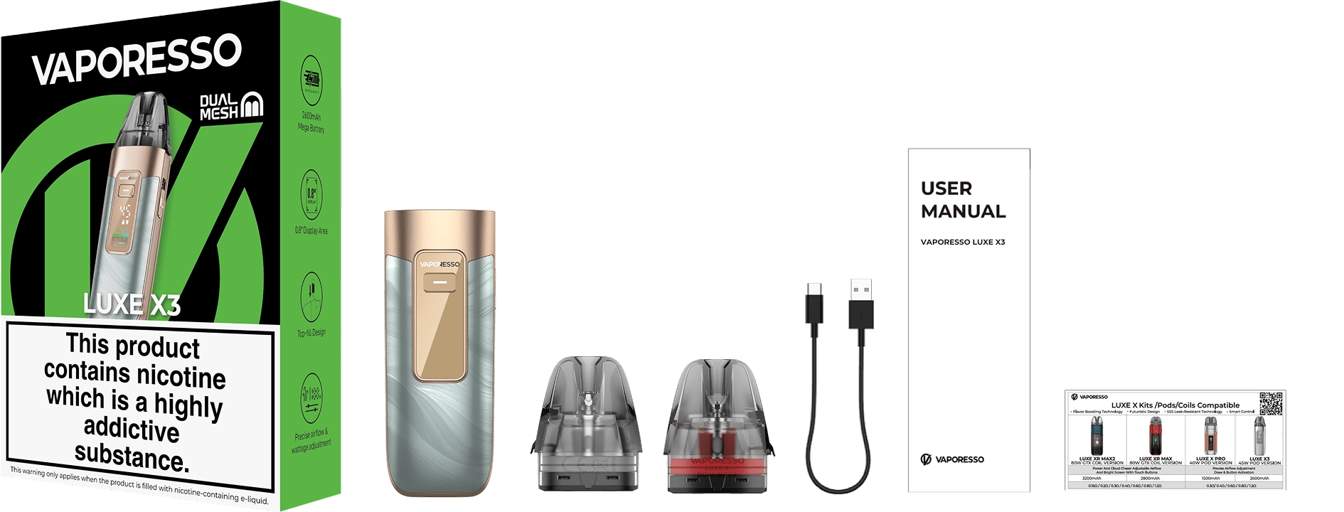 LUXE X3 TPD package