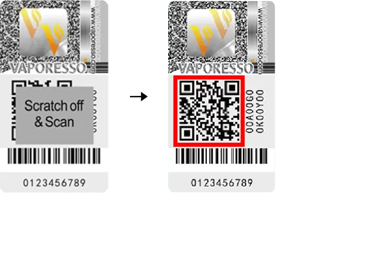 Verificación antifalsificación de productos Vaporesso