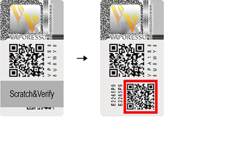 Verificación antifalsificación de productos Vaporesso