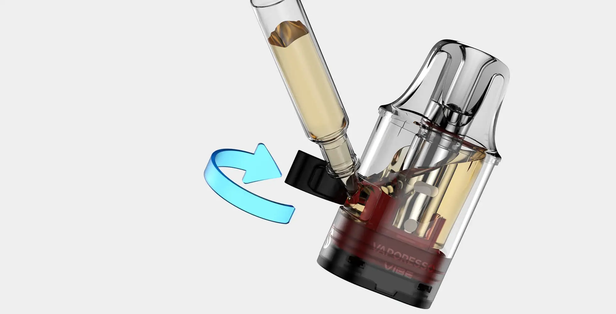 Vaporesso, Vibe SE, cápsula visible, fácil de rellenar